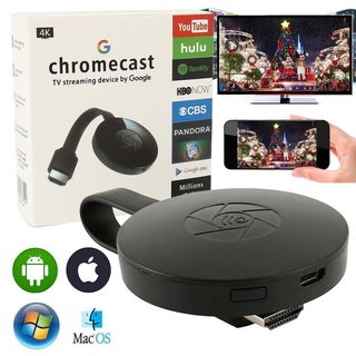 Chromecast G2 TV Streaming inalámbrico Miracast Airplay Google Chromecast HDMI Dongle adaptador de pantalla