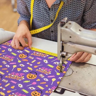 tela de patchwork de halloween estampado de telas de acolchado para bricolaje costura hecha a mano tejido de algodón (7)