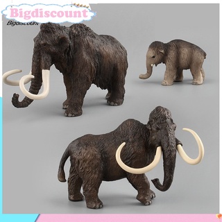 Decoración artesanía mamut modelo de juguete realista pequeño mamut modelo de juguete de alta simulación para niños