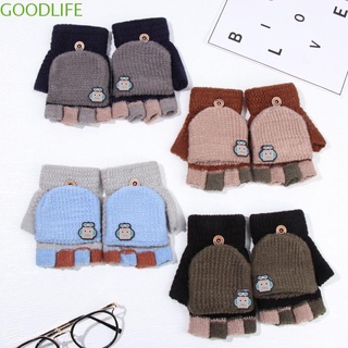 Goodlife guantes sin Dedos/multicolor/de Moda Para niños/invierno