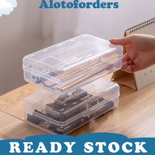 alotoforders2.cl caja de papelería de gran capacidad apilable diseño anti-sucio transparente kid caja de lápices para la escuela