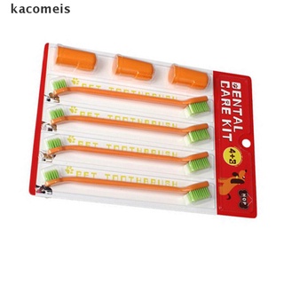 [Kacomeis] 7Pcs/Set Finger Toothbrush Pet Dog Cat Dental Cleaning Brush Teeth Care Hygiene DSGF