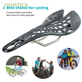Fishstick negro sillín bicicleta de montaña accesorios de bicicleta de asiento estera equipo de ciclismo Spider MTB bicicleta de carreras transpirable fibra de carbono/Multicolor