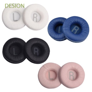 DESION 4 Pairs New Replacement Accessories Cushion Cover Ear Pads Headset Protein Leather Headphone Soft Foam