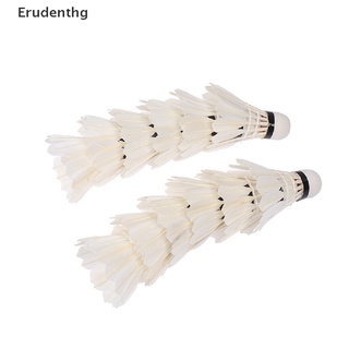 Erudenthg 12Pcs/Lot Badminton Duck Feathers Badminton Ball Shuttlecock Sports Accessories *Hot Sale