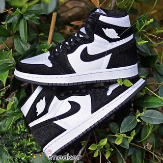 Nike Air Jordan 1 Retro High OG terciopelo negro y blanco Panda baloncesto AJ1 zapatillas CD0461-