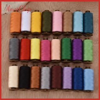 Moveclap juego de hilos de coser con 24 colores diferentes, hilo de coser de alta calidad hilo de coser máquina de coser hilo hecho de