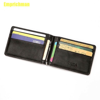 [Emprichman] Rfid cartera de cuero para hombre/billetera con Clip Bifold delgado bolsillo frontal para tarjetas de crédito