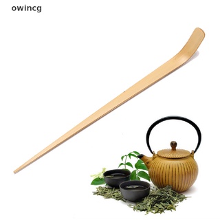 owincg 18cm bambú cuchara de té retro verde ceremonia matcha cuchara palos de té herramienta cl