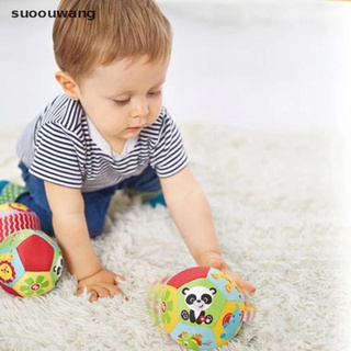 (hotsale) Soft Cloth Rattle Baby Ball Baby Play Ball With Bell Cartoon Animals Toy Ball {bigsale}