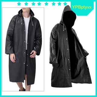negro packable larga capucha impermeable impermeable ligero impermeable poncho