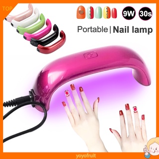 Yoyo hogar Mini portátil USB 9W 100-240V UV LED manicura lámpara Gel secador de uñas
