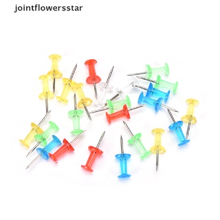 jscl 100x multicolor translúcido surtido push pin dibujo tablero de corcho decoración de oficina estrella