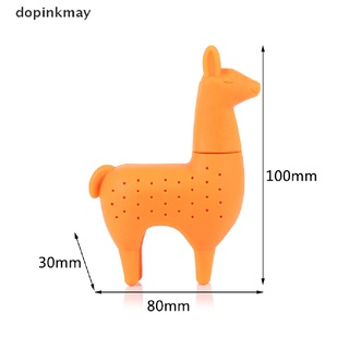 dopinkmay infusor de té de grado de silicona de alimentos en forma de alpaca infusor de té coladores filtro cl
