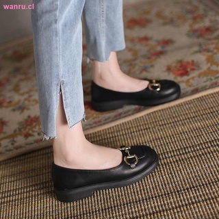 mary jane pequeños zapatos de cuero de las mujeres de verano y otoño delgado solo zapatos 2021 nueva moda de suela gruesa simple pedal perezoso zapatos