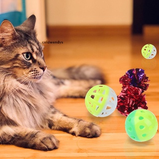 [frío] 22 piezas juguetes de gato de plástico ruidoso gato bolas jingle bolas crinkle bolas (2)