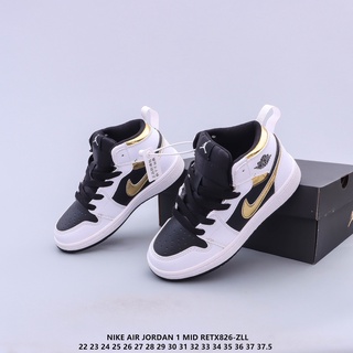 Nike Air Jordan 1 zapatos para niños zapatillas de deporte zapatillas AJ1 22-37.5 (9)