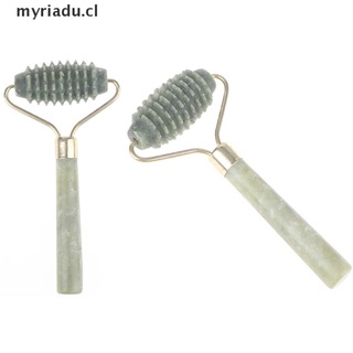 myidu masajeador facial natural guasha rodillo de jade facial cuidado de la piel herramientas masaje rodillo. (6)