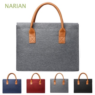 NARIAN 13 14 15 inch New Handbag Fashion Business Bag Laptop Sleeve Universal Notebook Case Shockproof Large Capacity Ultra Thin Protective Pouch Briefcase/Multicolor