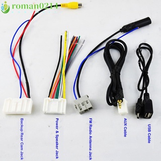 roman0214 5pcs Suit Car Stereo Cd/player Wiring Harness Adapter Plug For Nissan