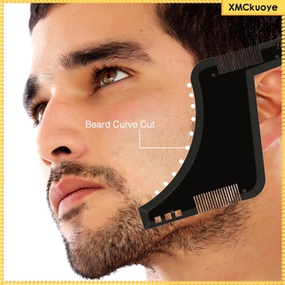 herramienta de modelado de barba de doble cara shaper plantilla simetría recorte peine de barba