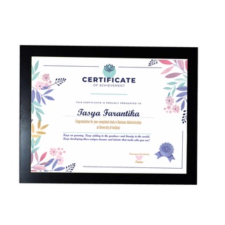 Paquete personalizado de certificado + marco del reino unido. A4, 4R, 5R / certificado certificado/graduación/certificado foto certificado