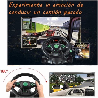 gamepad con cable para volante de juego compatible con PS2/PS3/PC racing volante gamepad (4)