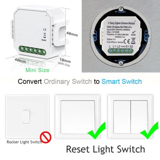 Tuya Smart Wifi Dimmer Switch No Neutral Relay Smart Home Automation Module Remote Control Compatible Alexa Google Home HARDWORK (9)