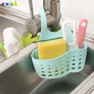 Ajustable Snap fregadero esponja estante de almacenamiento colgante cesta de baño accesorio de cocina organizador colgante