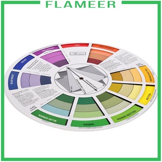 [FLAMEER] Guía de mezcla de colores de la rueda de la pintura de color de la paleta de pigmentos gráficos