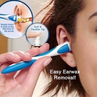 Cuchara De Oreja Giratoria Espiral Limpiador De Oídos De Silicona Oído Cera (1)