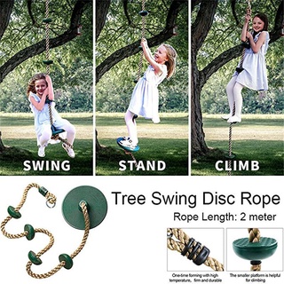 cuerda de escalada swing árbol swing niños columpio con plataforma y disco columpio conjunto de asiento de juegos al aire libre playset accesorios