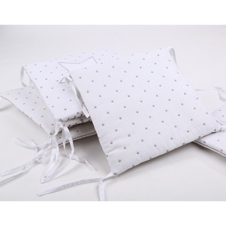 th 6pcs estrellas diseño cama de bebé espesar parachoques conjunto de cuna alrededor cojín cuna protector almohadas recién nacidos decoración de la habitación 30*30cm
