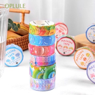 OPLULE Fruit Shaped Washi Tape Animals Sticky Paper Dream Tape Sticker Scrapbooking DIY Photo Decor Stationery Hand Painted Masking Tape