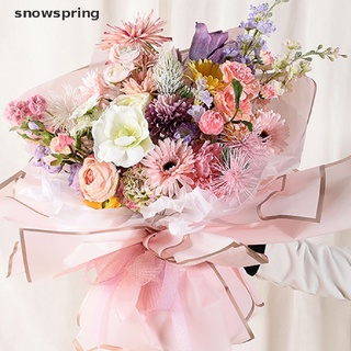 snowspring impermeable golden border medio transparente regalo floristería ramo de papel de regalo cl