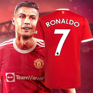 cr7 cristiano ronaldo f.c. jersey manga corta manchester united unisex tops portugal fútbol camiseta de fútbol de alta calidad