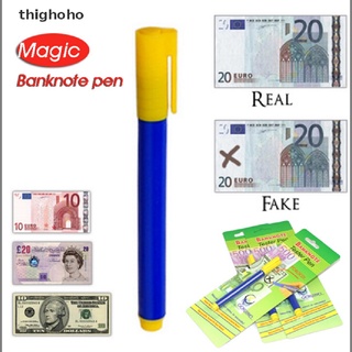 thighoho 2x nuevo probador de notas bancarias pluma detector de dinero detector marcador falsos billetes oficina cl