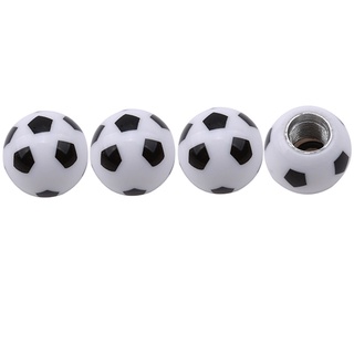 4 piezas de fútbol estilo fútbol coche camión rueda neumático válvula de aire tapa tapa (8)