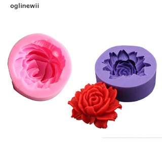 oglinewii 3d rosa flor fondant pastel chocolate sugarcraft molde cortador de silicona herramientas diy cl