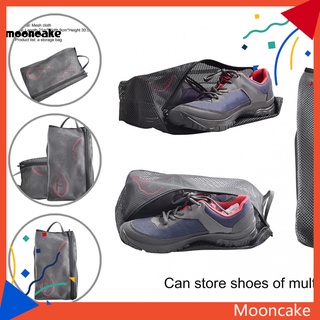 Moon* bolsa de almacenamiento ligera de malla de viaje zapato cremallera bolsas de almacenamiento gran espacio para exteriores