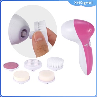 cepillo eléctrico de limpieza facial 5 en 1 con 5 cepillos limpiador masajeador