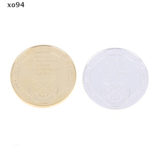 xo94 love you lucky metal artesanía monedas 999 chapado en oro medalla conmemorativa. (5)