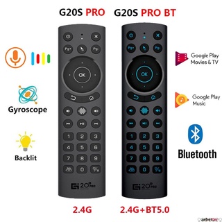 zebetter G20BTS Plus G20S PRO 2.4G Inalámbrico Smart Voice Retroiluminado Air Mouse Giroscopio IR Aprendizaje Remoto BT5.0 Para Android TV BOX