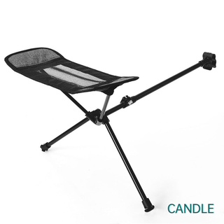 Al aire libre plegable silla reposapiés portátil de aleación de aluminio playa pesca barbacoa soporte de pierna taburete reclinable reposapiés