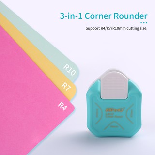 S&D KW-trio 3-en-1 esquina Rounder Punch R4/R7/R10mm recortador de esquina redonda cortador para tarjeta foto papel laminado bolsas (1)