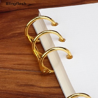 Blingflash DIY Clip de Metal 3 agujeros anillo para cuaderno hoja suelta diario álbum de fotos encuadernación mi