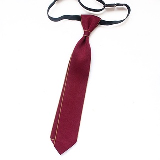 Pasado clásico corbata de los hombres de Color sólido lazos Pretied fina boda novio corbata clásico con correa elástica lazos (6)
