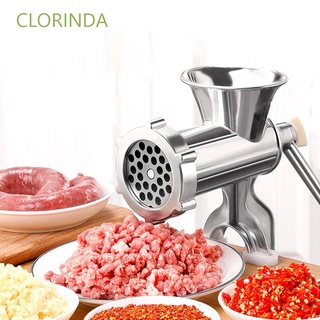 CLORINDA Handheld Sausages Maker Household Mincer Manual Meat Grinder Hand Operated Food Processor Grinding|Aluminum Kitchen Tools Potatoes Slicer Vegetables Fruit Chopper