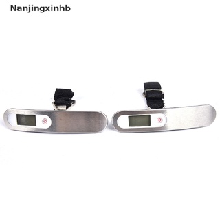 [nanjingxinhb] portátil de viaje 110lb/50 kg lcd digital colgante escala de equipaje peso electrónico [caliente] (4)