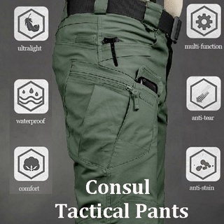pantalones tácticos mono pantalones multi-bolsillo pantalones impermeables absorbentes de sudor entrenamiento ropa de trabajo de los hombres pantalón militar